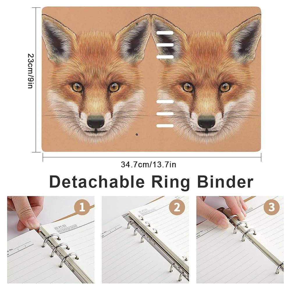 キツネ（プロフ必読) Amazon.co.jp: ルーズリーフノート キツネ 狐 かわいい システム